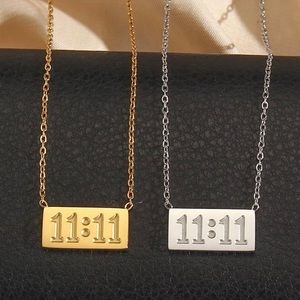 11:11 Angel Number Necklace Gold and silver option